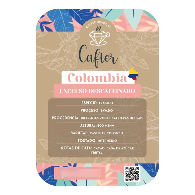 1 Kg Café Tostado Descafeinado Excelso Colombia Grano O Moli