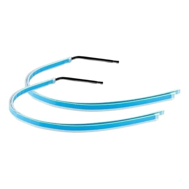 2 Cintas Tira Luz Led Drl Farola Exploradora Carro Bi Color