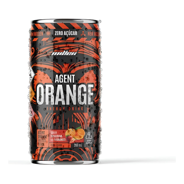 Agent Orange Tangerina Com Morango 269ml - New Millen Agent Orange Tangerina Com Morango 269ml - New Millen