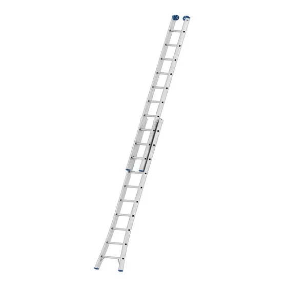Escalera Aluminio 3 Funciones Extensible Tijera Simple 2x10 Color Plateado