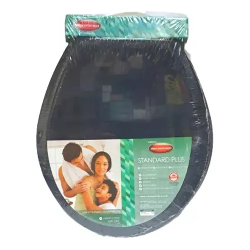 Asiento Tapa Para Poceta Standard Plus Negra Venceramica