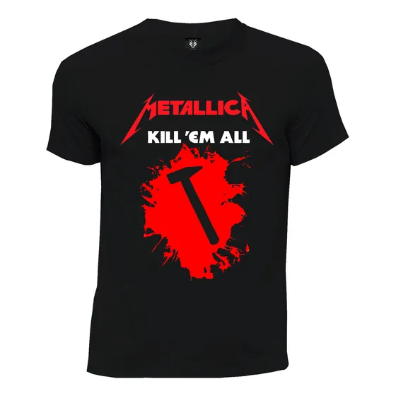 Camiseta Rock Metal Kill Em All  Metallica