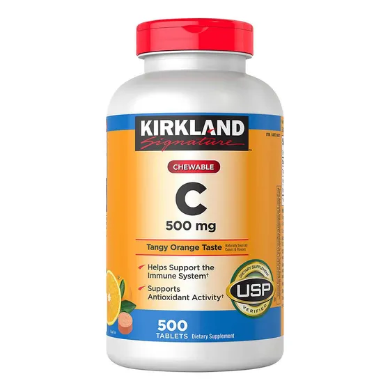 Vitamina C 500 Mg Con 500 Tabletas Masticables