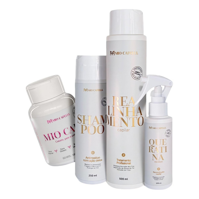 Kit De Progressiva Sem Formol Realinhamento Capilar Mio Capelli Kit De Progressiva Sem Formol Realinhamento Capilar Mio Capelli