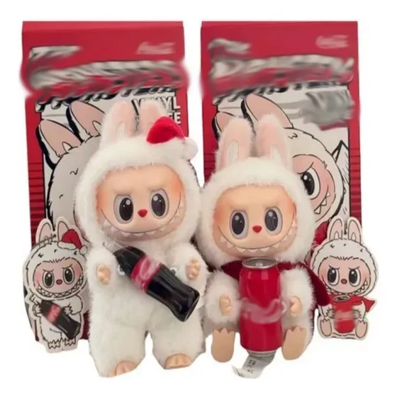 Para 2pcs Labubu Coca Cola The Monsters Colección Clásica