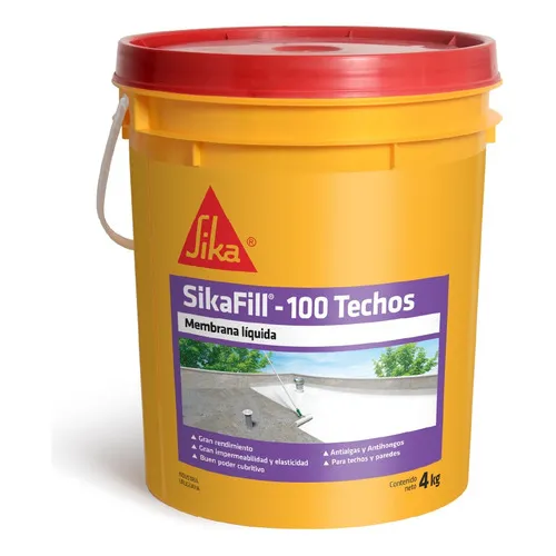 Membrana Líquida Sika Sikafill - 100 Techos 4kg - Terracota