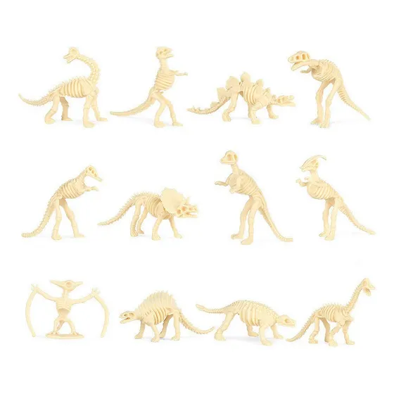 Realístico Mini Esqueleto Dinossauro Fóssil Modelo Brinquedo