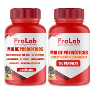 Mix De PrebiĂłticos 120 Doses + Mix De ProbiĂłticos 120 CĂĄps Mix De PrebiĂłticos 120 Doses + Mix De ProbiĂłticos 120 CĂĄps