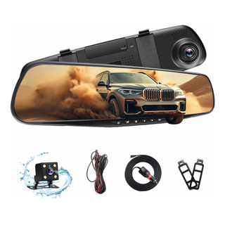 Camara Espejo Retrovisor Frente Trasera Auto Dvr Hd Camara Espejo Retrovisor Frente Trasera Auto Dvr Hd