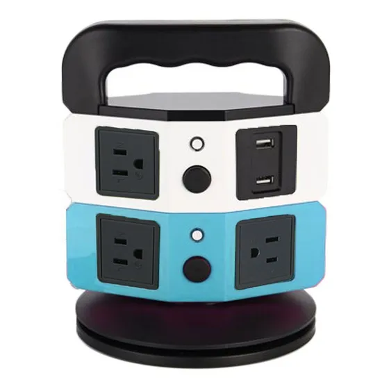 Multicontacto Supresor Picos Barra Cargador Usb Escritorio