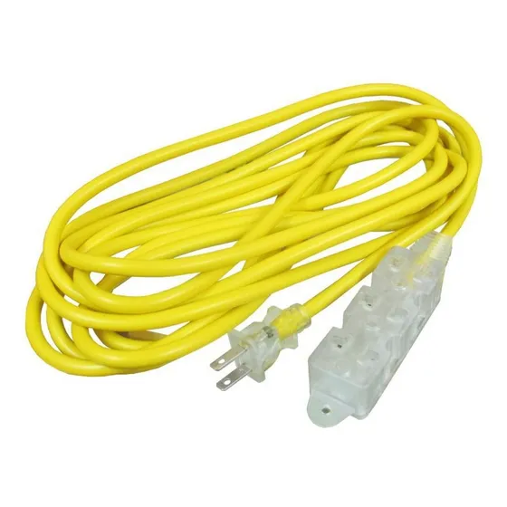 Extensión Eléctrica Cable Vulcanizado De 3 Tomas 3 Metros Aw