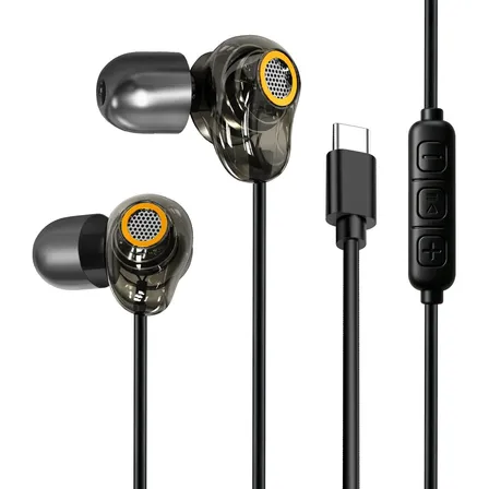 Audífonos In Ear Tipo C Para Dormir Antiruido Black
