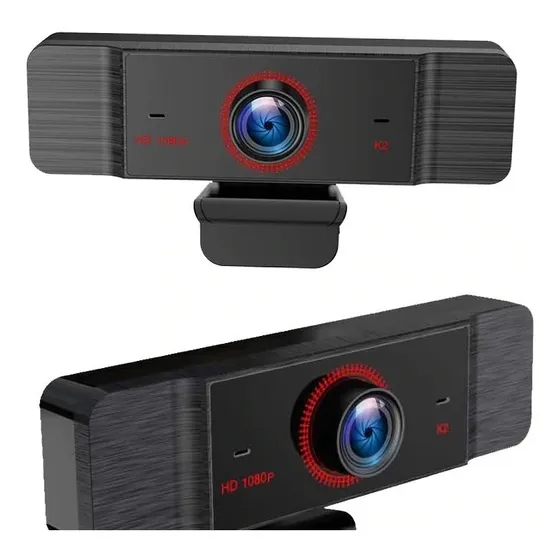 Webcam 1080p Câmera Web Com Mic Para Pc K2 Cmos Usb