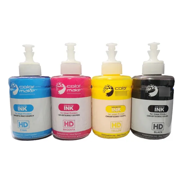 Tinta Para Sublimar Colormake 135 Ml Cmyk Kit 4 Tintas