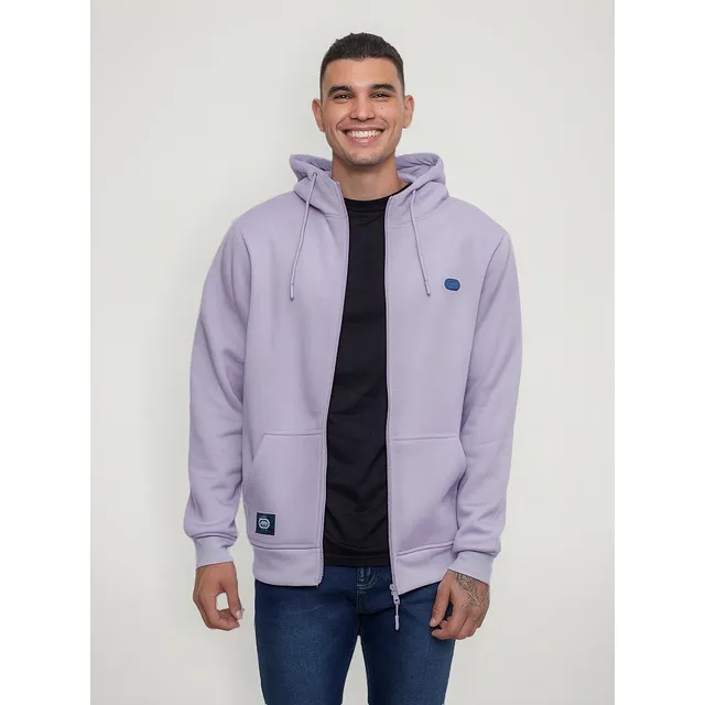 Moletom Ecko Fashion Basic Roxo Masculino Aberto Capuz Zíper