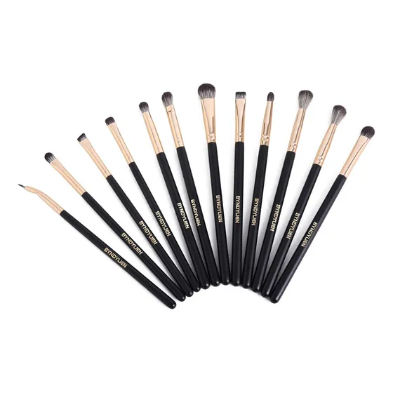 Set De 12 Brochas Difuminadora Maquillaje Pincel Ojos Mua
