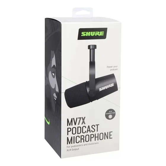 Micrófono Profesional Para Podcast Shure Mv7x Xlr