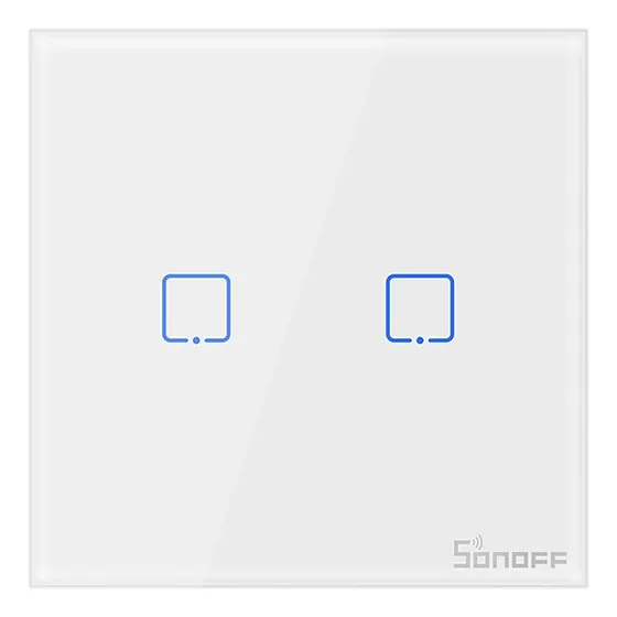 Interruptor De Pared Inalámbrico Rf 2 Canales Sonoff