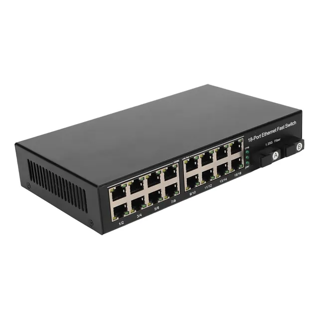 Convertidor Multimedia Ethernet Monomodo Fiber Tx1310nm Rx15