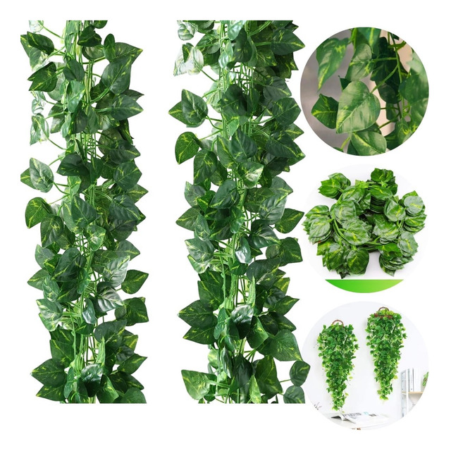 27 Metros Trepadeira Artificial Folhagens Plantas Decoração 27 Metros Trepadeira Artificial Folhagens Plantas Decoração