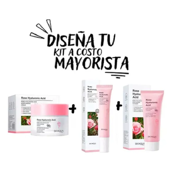 Crema Facial Hidratante Acido Hialuronico Rosa Bioaqua 