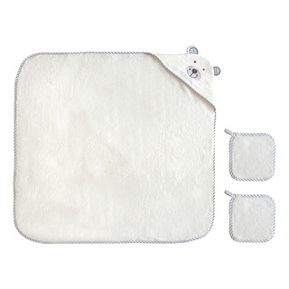Juego De Toallas De Baño Y Toallitas Con Capucha Para Bebés Juego De Toallas De Baño Y Toallitas Con Capucha Para Bebés