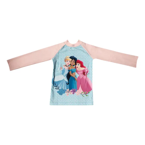 Remera Uv Malla Infantil Princesas Disney