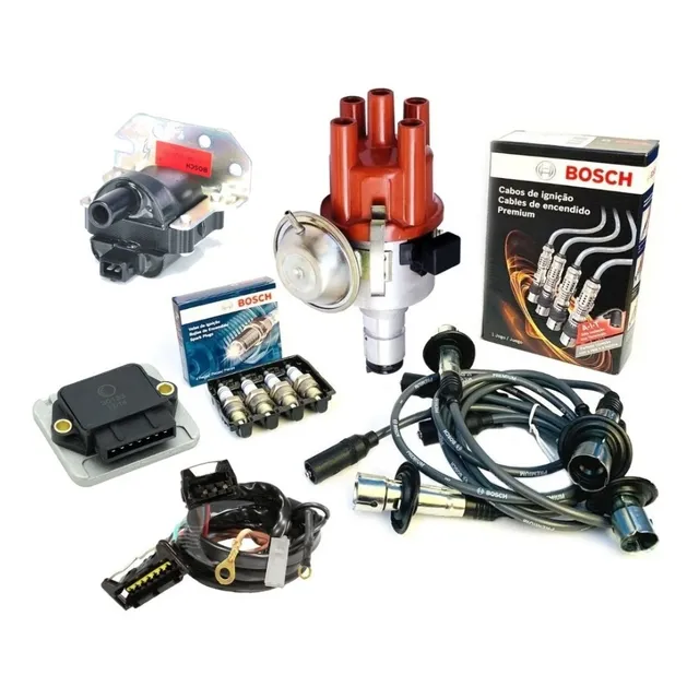 Kit Ignição Eletrônica Fusca Ko.c/ Cabo Velas E Bobina Bosch