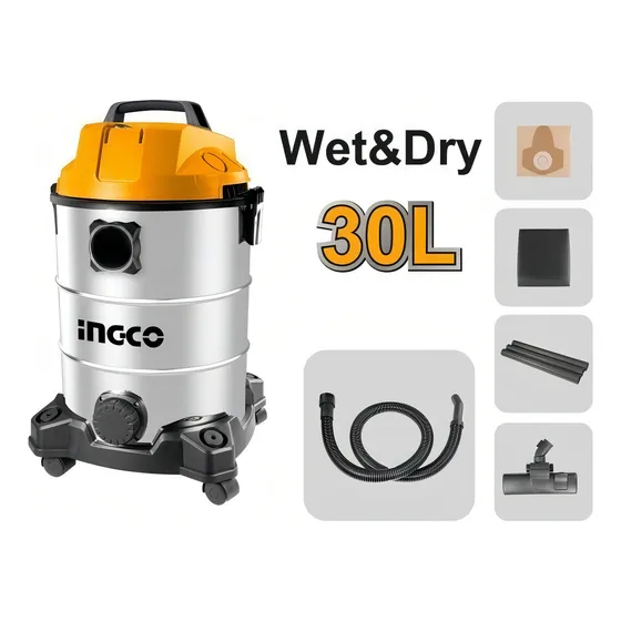 Aspiradora 30lts 1300w Ingco Vc13301