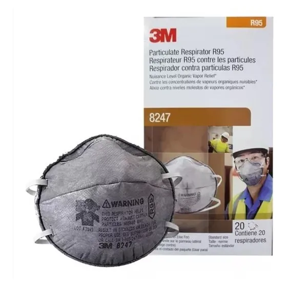 Mascarilla Respirador 3m 8247 R95 Polvos Y Vapores Orgánicos
