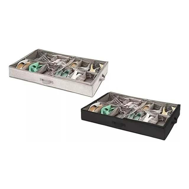 Set X3 Organizador Zapatos Bajo Cama 12 Pares Antihumedad
