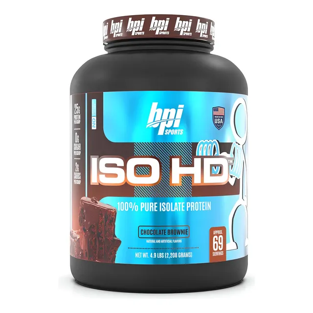 Bpi Sports Iso Hd Proteina Aislada 5 Lb Sabor Chocolate brownie