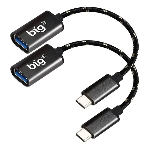 Big-e Usb C 3.0 Hembra 2 Adaptador Otg Para Motorola One 5g