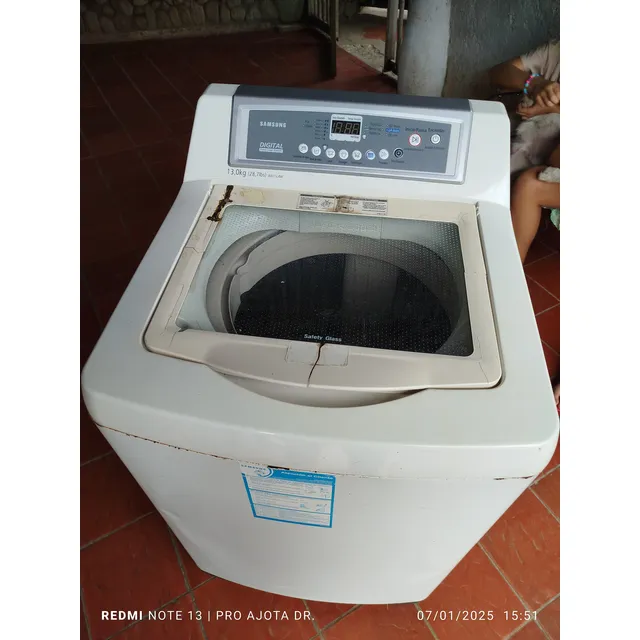 Lavadora Samsung Wa15l4w Fuzzy Logic 13kg