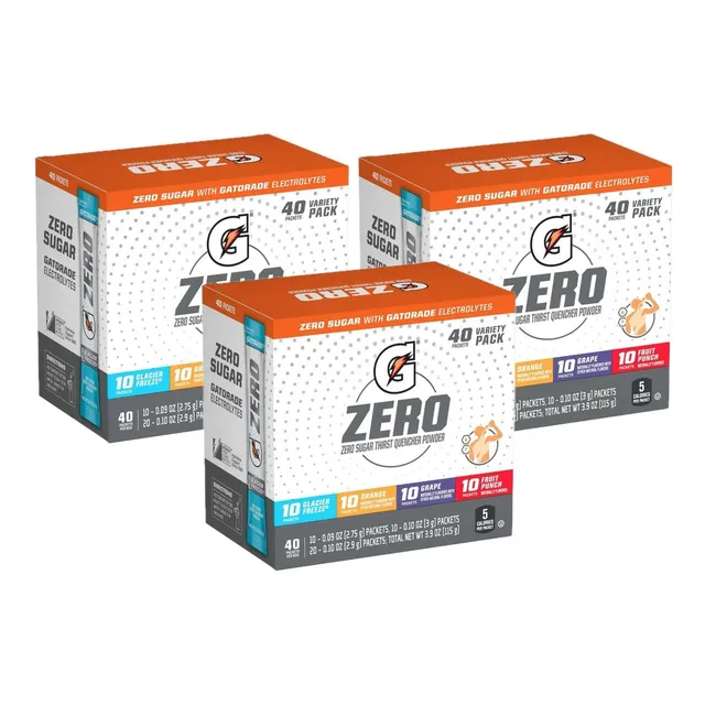Gatorade G Zero Polvo Variedad 120 Pz