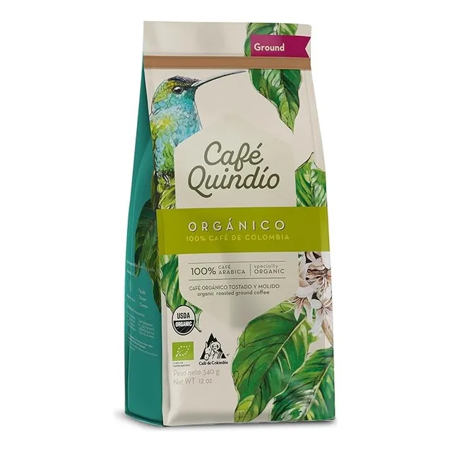Cafe Quindio Organico Tostado Y Molido Colombiano Col8