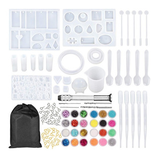 Molde De Resina Para Joyas, Silicona Fundición Epoxica 159pz Molde De Resina Para Joyas, Silicona Fundición Epoxica 159pz