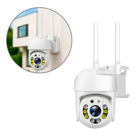 Camara Mini Smart Full Hd Exterior Wifi Sensor Movimiento Remoto Color Blanco | Cuotas sin interés