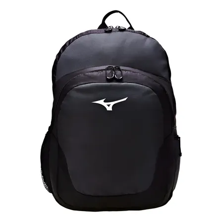 Mochila Masculino E Feminino Sky Preto E Chumbo Mizuno Desenho Do Tecido Liso Chumbo E Preto