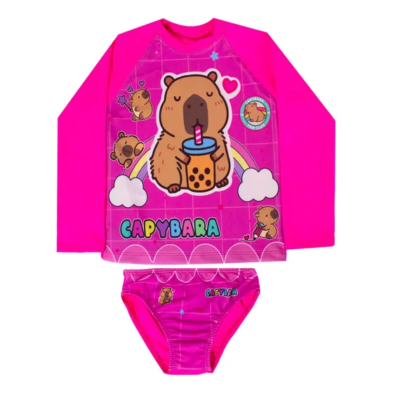 Traje De Baño De Capybara Playera Y Bikini