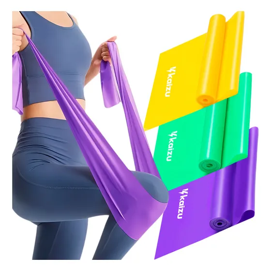 Faixa Elastica Thera Band Resistente Exercicios Fisioterapia E Pilates Musculação Em Casa Kaizu