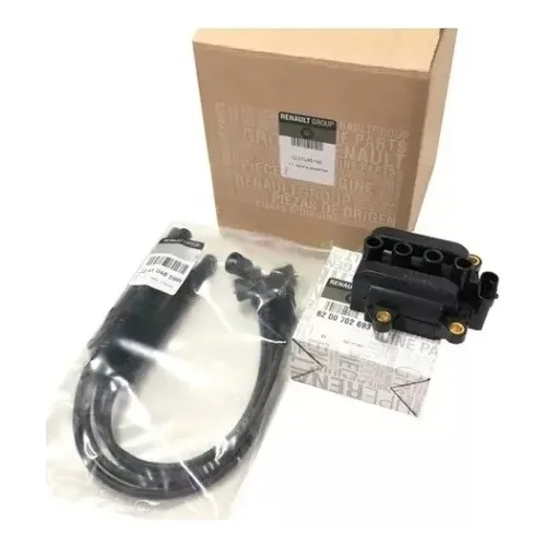 Kit Bobina Clio2 D4f 1.2 16v Con Cables Original