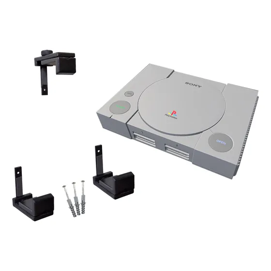 Suporte De Parede Metálico Para Ps1 Psone Playstation 1