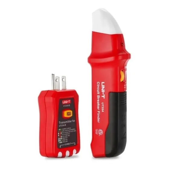 Buscador De Breakers Uni-t Ut25a 90-120v Y Probador De Tomas