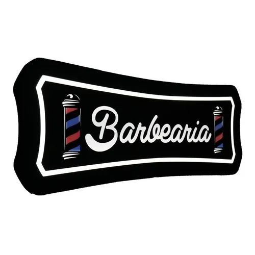 Letreiro Luminoso Barbearia Vintage - Decoração Barbearia