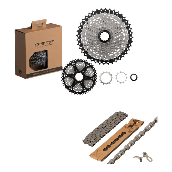 Pacha Gw 9v Cassette + Cadenilla Gw  Bicicleta Mtb