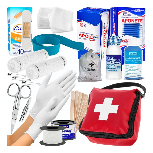 Super Kit De Primeiros Socorros Paramédico Médico Enfermeiro