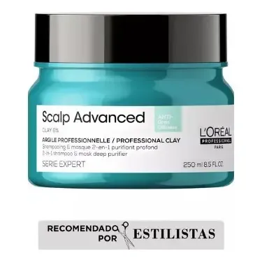 Arcilla Anti Grasa L'Oréal Professionel Scalp 250ml | Cuotas sin interés
