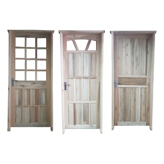 Blanco & Espino puertas de exterior de eucaliptus color marrón