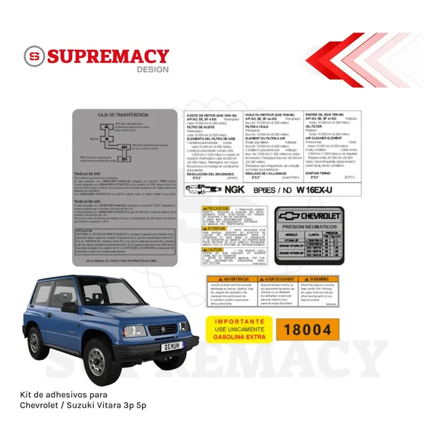 Stickers Vitara Clásico
